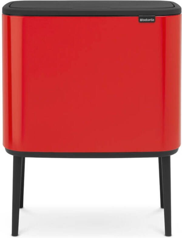 Brabantia Bo Touch Bin recyling duo prullenbak met deksel op pootjes 11 + 23 liter