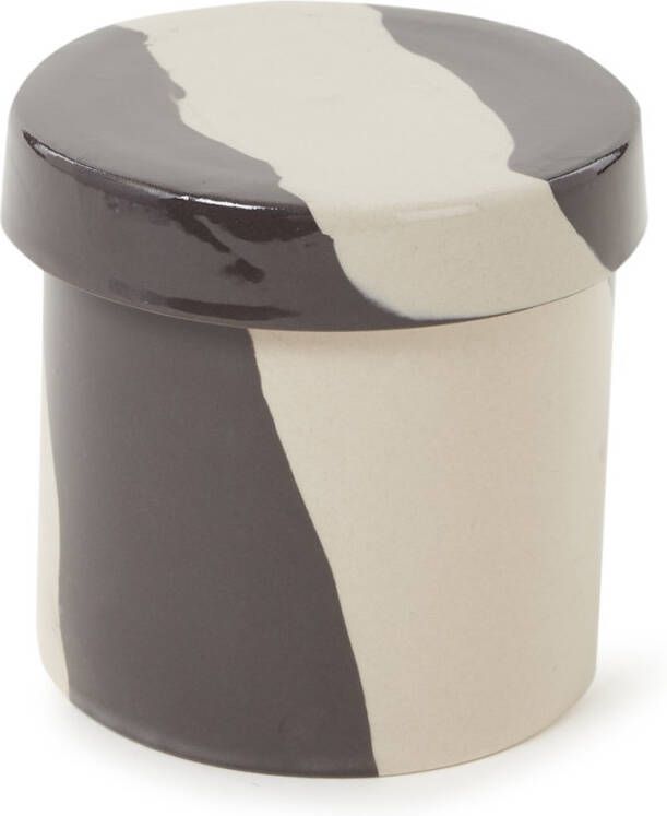 ferm LIVING Inlay S bloem en opbergpot van keramiek voor binnen &#xD8, 10 cm