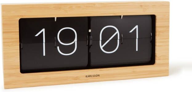 Karlsson Wandklokken Wall/Table Clock Boxed Flip Xl Bruin