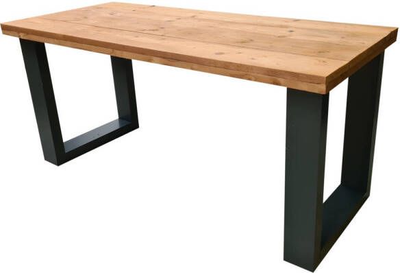 Wood4you Kinderbureau New England Roasted Wood 180lx70dx75h Antraciet