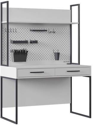 Rocky Legend Bureautafel met Opbouw Wit