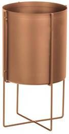 Woood Arda Plantenpot Metaal Toffee 40x24x24