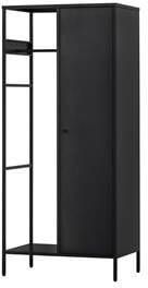 Woood Coen Garderobekast Metaal Antraciet 180x80x50