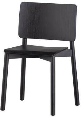 WOOOD Exclusive WOOOD Eetkamerstoel 'Karel' Essenhout, kleur Zwart