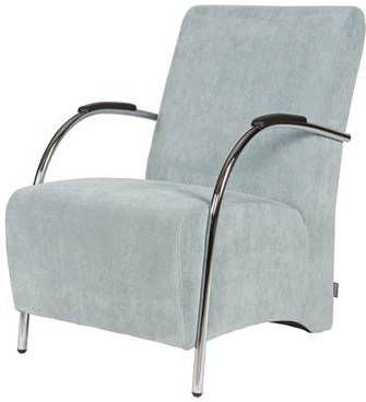 Woood Halifax Fauteuil In Ribstof Poederblauw