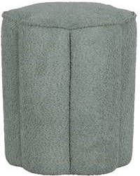 Woood Ollie Poef Polyester Aqua 46x40x40