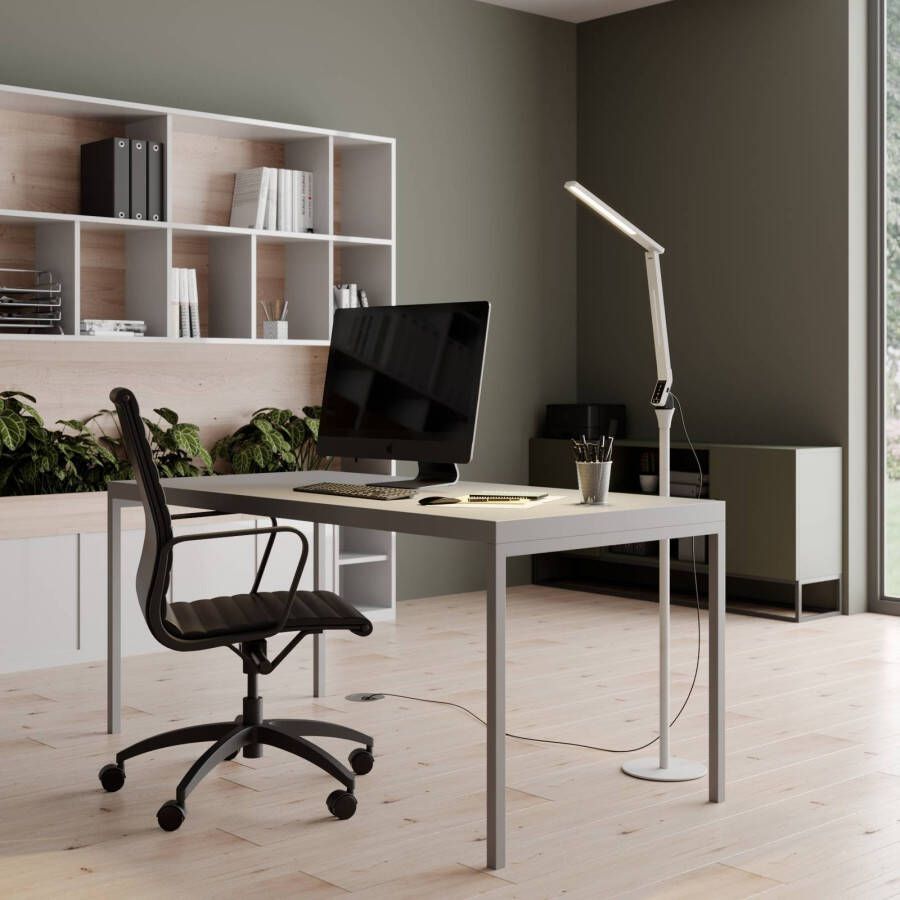 Arcchio Liano LED vloerlamp, dimbaar in wit