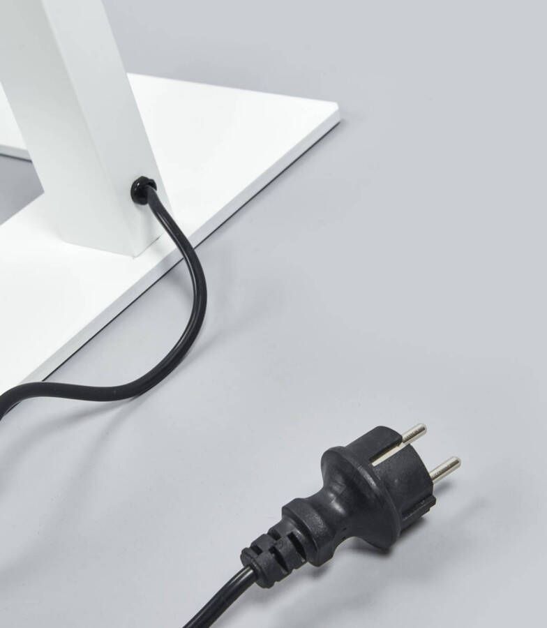 Arcchio Logan led kantoor vloerlamp met dimmer in wit