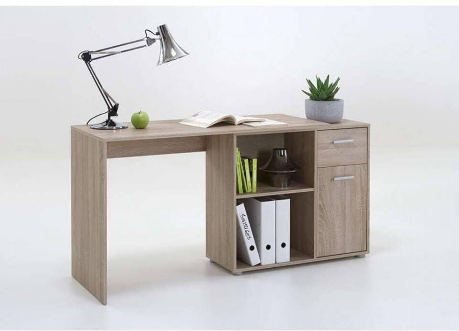 Leen Bakker Hoekbureau Albrecht eikenkleur 83x117x74 cm