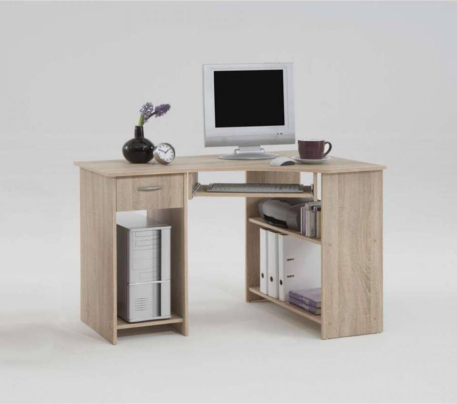 Leen Bakker Hoekbureau Felix eikenkleur 77x118x76 cm