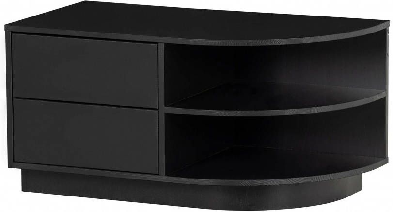 Woood Exclusive Finca Tv Meubel Rond Rechts Zwart 40x78x40