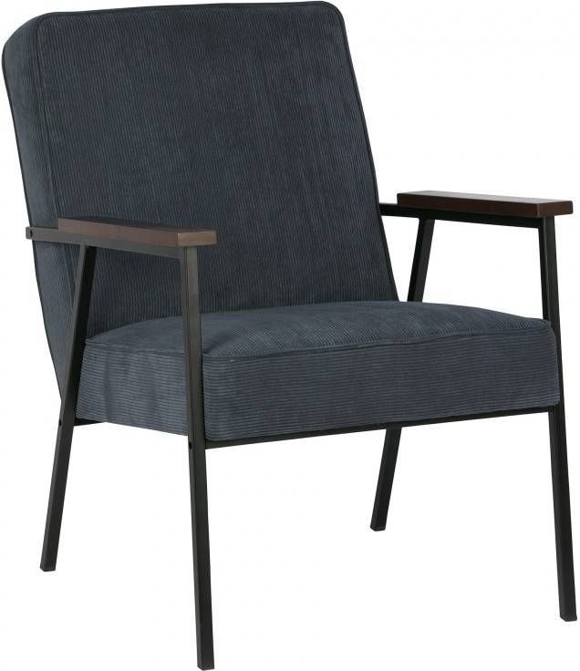 WOOOD Fauteuil 'Sally', kleur Blauw