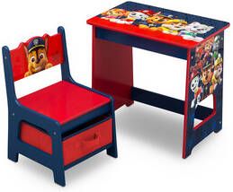 DELTA CHILDREN Delta Child ren Paw Patrol kinderbureau en stoel set van hout
