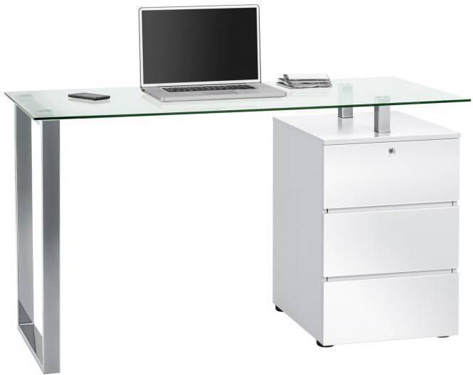 Bermeo Laptoptafel Robby Hoogglans wit