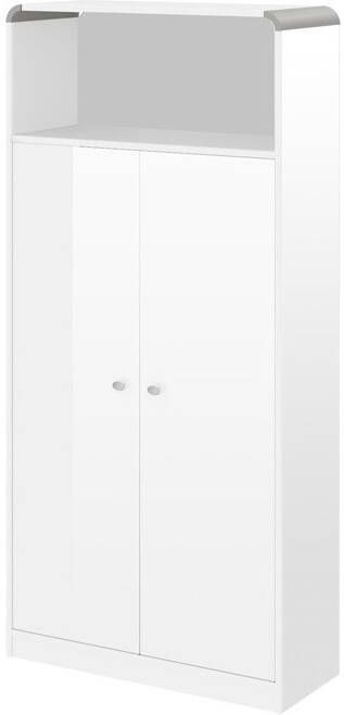 Hubertus Meble Boekenkast Murano 190 cm hoog in hoogglans wit