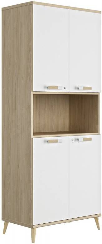 Gamillo Furniture Archiefkast Artefact 1 van 199 cm hoog in eiken