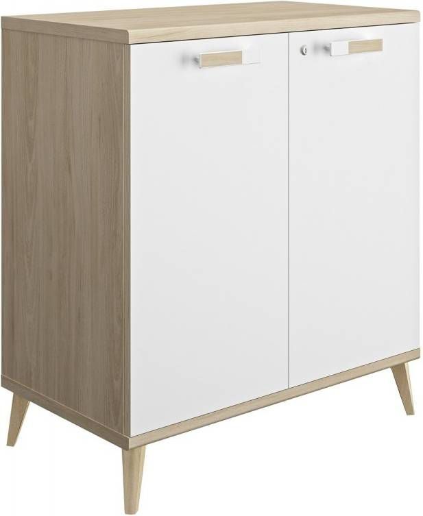 Gamillo Furniture Archiefkast Artefact 90 cm hoog in eiken