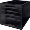 Leitz Dual Black ladenblok met 5 laden, zwart online kopen