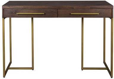 Dutchbone Sidetable 'Class' Antique Brass, 120cm, kleur Bruin