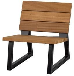 Woood Banco Outdoor Fauteuil Hout/Metaal Nature 78x68x82