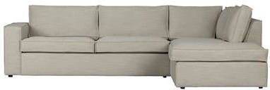 WOOOD Hoekbank 'Freddie' Rechts, Melange, kleur Naturel