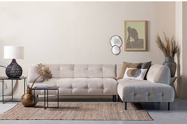 Woood Lloyd Hoekbank Rechts Polyester Sea Salt 77x267x91/205