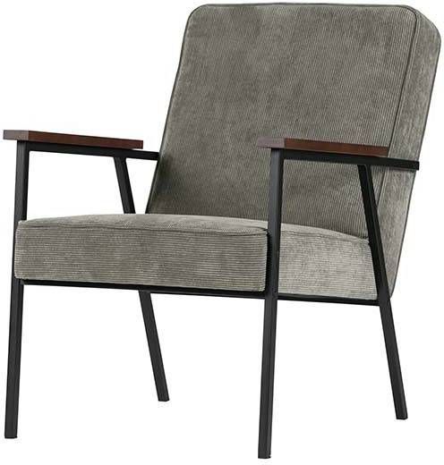 WOOOD Fauteuil 'Sally', kleur Vergrijsd Groen