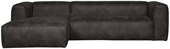 WOOOD Loungebank 'Bean' Links, kleur Zwart