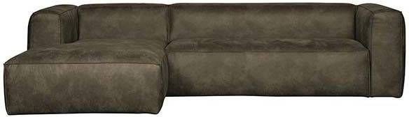 WOOOD Loungebank 'Bean' Links, kleur Army