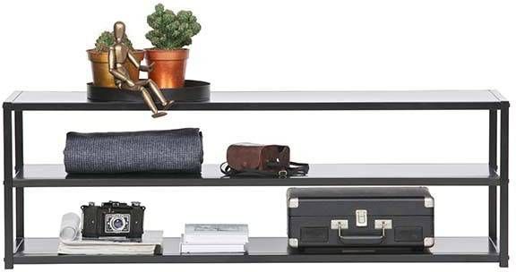 WOOOD TV meubel 'Teun' 120cm, kleur Zwart